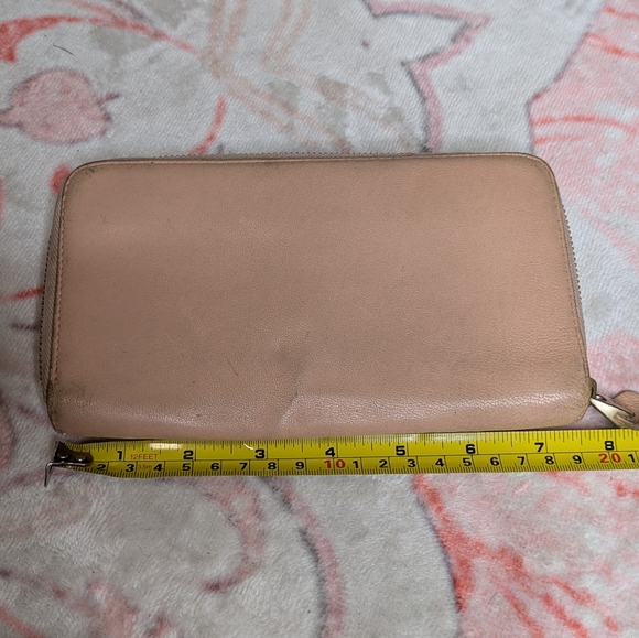 See By Chloé Pink Leather Zip Up Wallet With Mini Pocket Nide - Picture 10 of 11